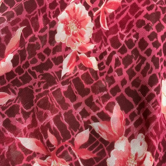 Secret treasures maroon lace floral cami - Picture 11 of 15
